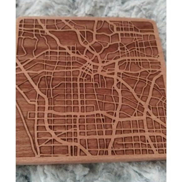 Greenline Goods Beech Wood Coasters - Wooden Coaster Set for Los Angeles, CA - Picture 2 of 3